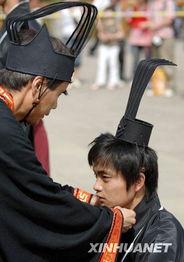 汉服男子成人礼视频,传统与现代交融的青春盛典